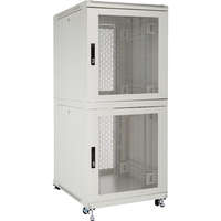 Environ CL600 42U Co-Location Rack 600x1000mm (2 Compartments) Vented (F) Vented (R) B/Panels R/Central-Mgmt Grey White